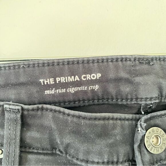 AG‎ Adriano Goldschmied Black Prima Crop Mid Rise Cigarette Jeans - Picture 8 of 15